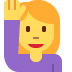 Woman Raising Hand